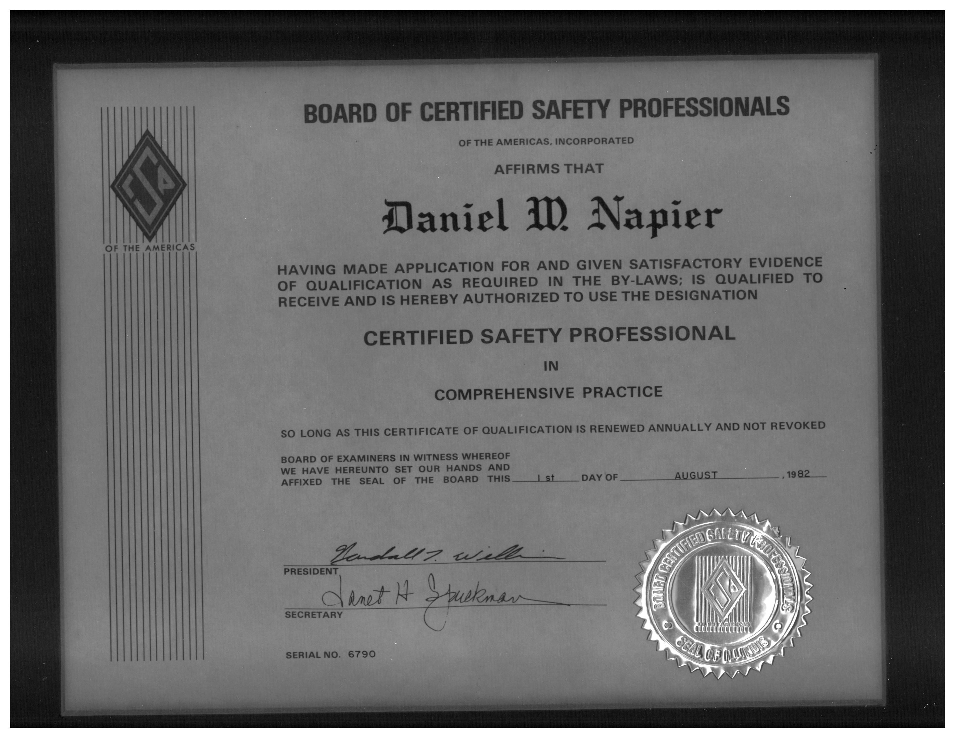 CSP Certificate