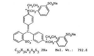 Chemical Formula and Molecular Weight of Acid Blue 9 Chemical Formula and Molecular Weight of Acid Blue 9