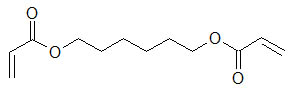 structural formula for 1,6-Hexanediol Diacrylate structural formula for 1,6-Hexanediol Diacrylate