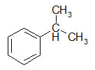 structural formula for Cumene structural formula for Cumene