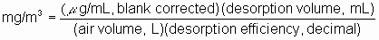 equation 1 for determining the air
concentration equation 1 for determining the air concentration