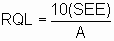 Equation for 10(SD<SUB>BR</SUB>) Equation for 10(SDBR)